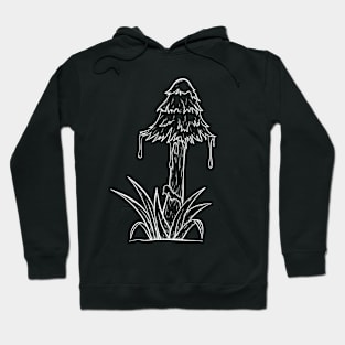 Inkcap mushroom b/w Hoodie